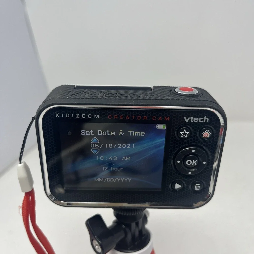 VTech Kidizoom Creator Cam Digital Camera Photo Video Content Creator + Tripod